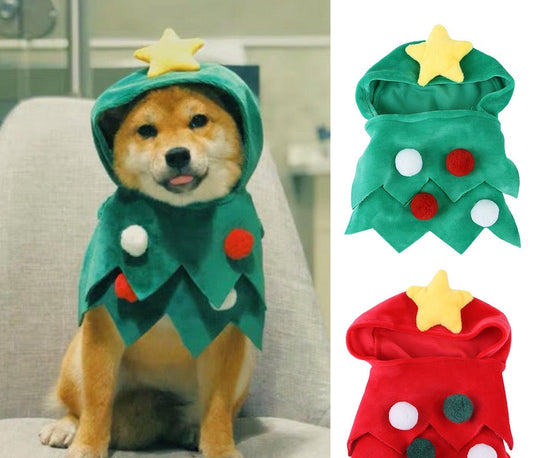 Christmas Pet Costume with Santa & Reindeer Design