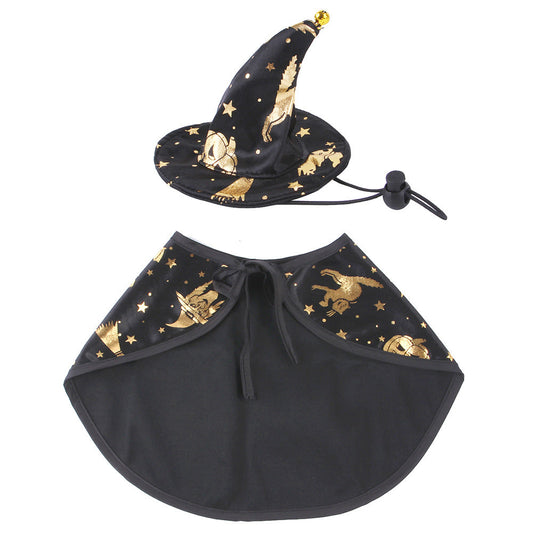 Halloween Pet Costume with Adjustable Hat for Cats & Dogs