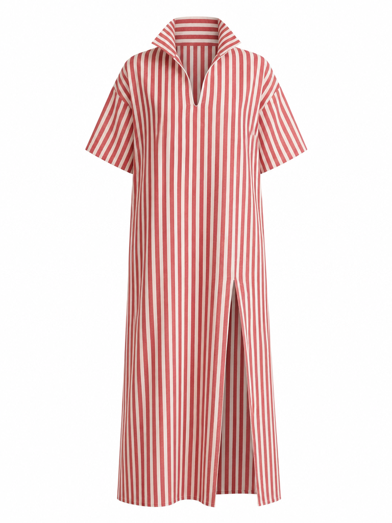 Wanderlust Striped Slit Maxi Dress
