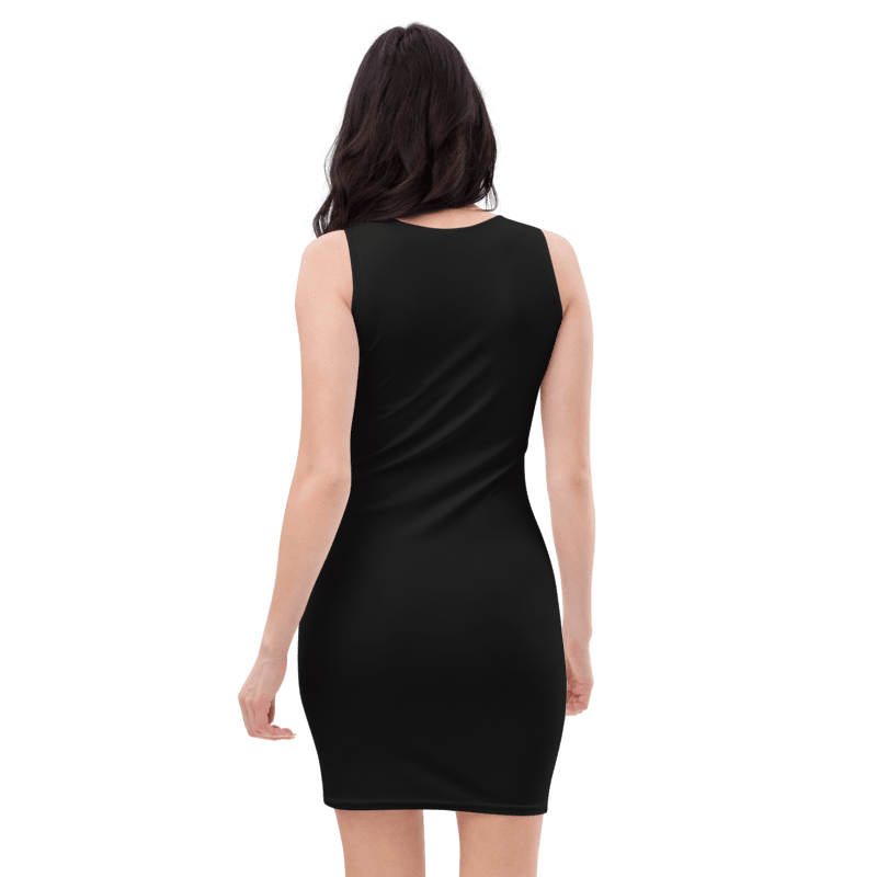 Black & White Colorblock Bodycon Dress — Bold Contrast Style | UStico