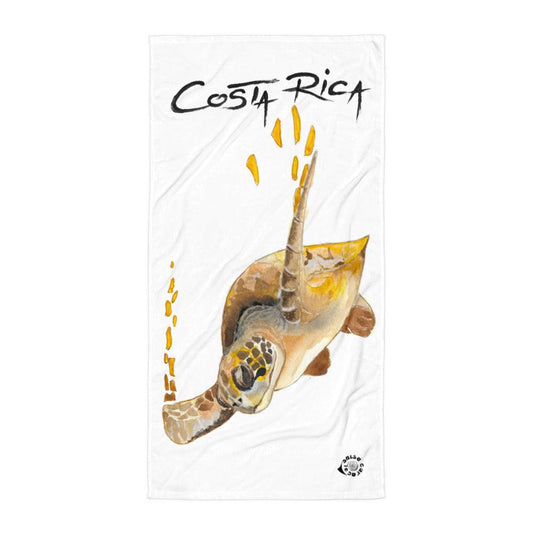 SC Sea Turtle Beach Towel — Soft, Absorbent Ocean Art for Beach & Pool