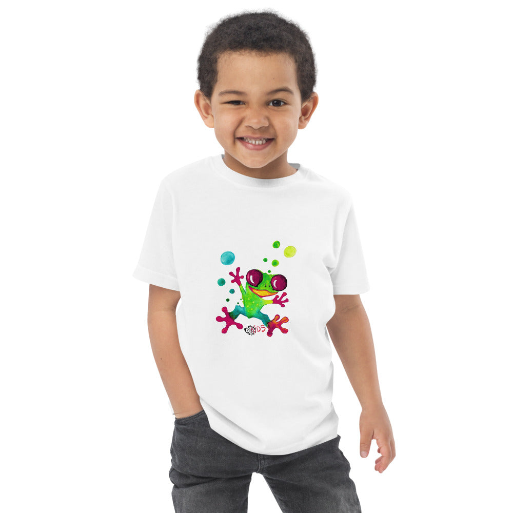 Kids Jungle Frog T-Shirt — Soft Tropical Wildlife Tee for Boys & Girls | US Tico
