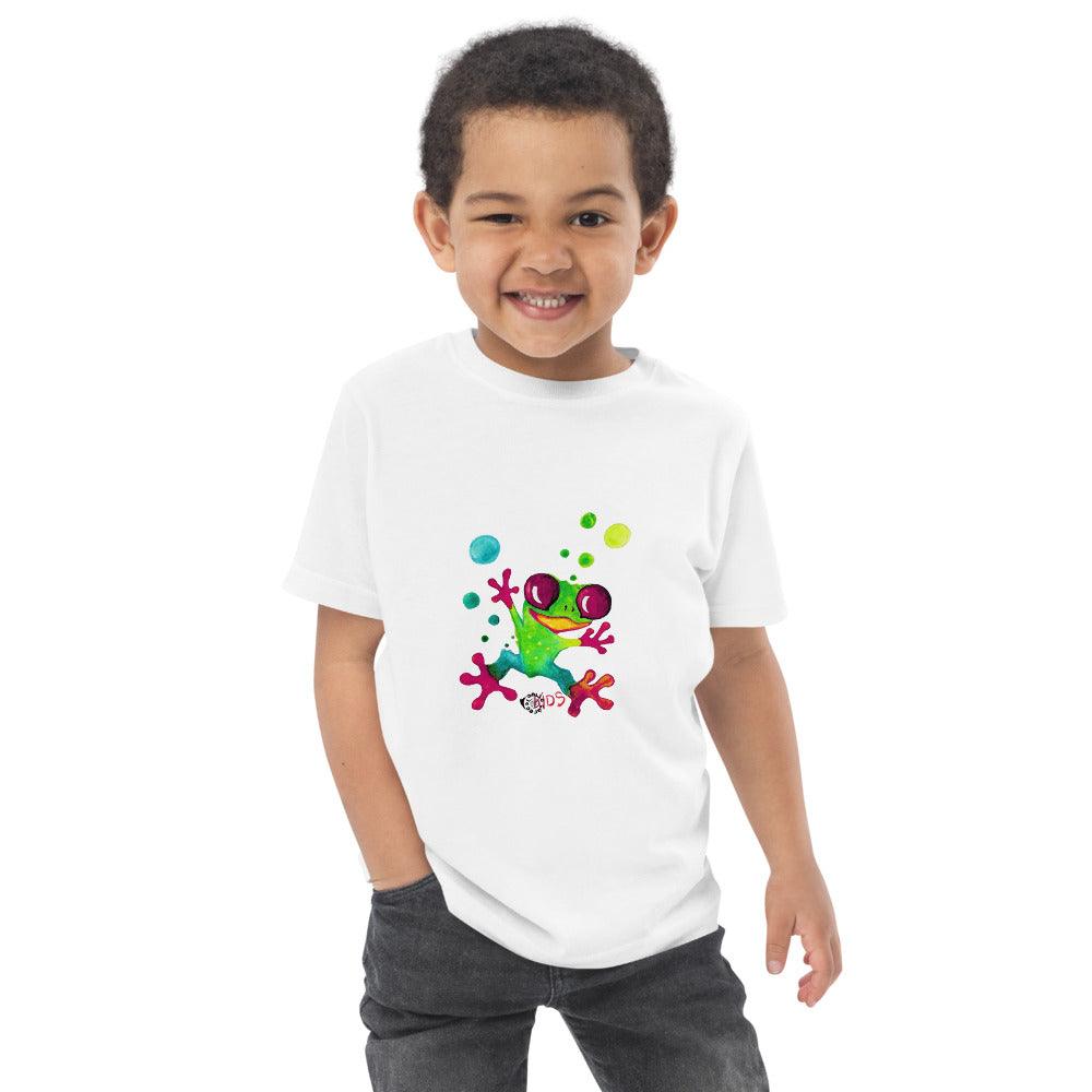 Kids Jungle Frog T-Shirt — Soft Tropical Wildlife Tee for Boys & Girls | US Tico