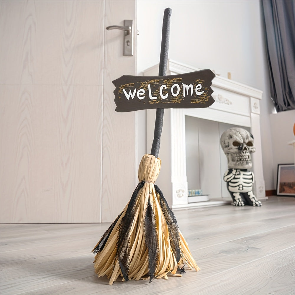 Moving Broom Halloween Decoration-1