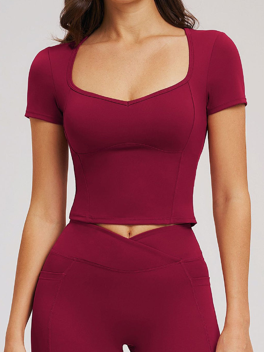 Second Skin Scoop-Neck Tee-0