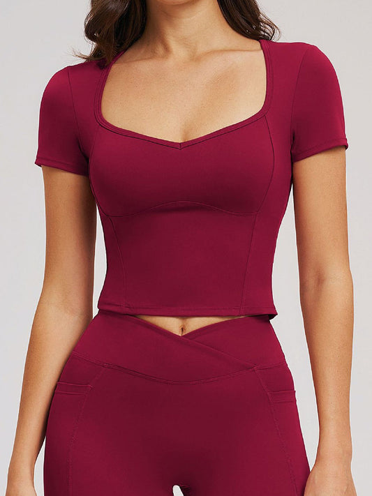 Second Skin Scoop-Neck Tee-0