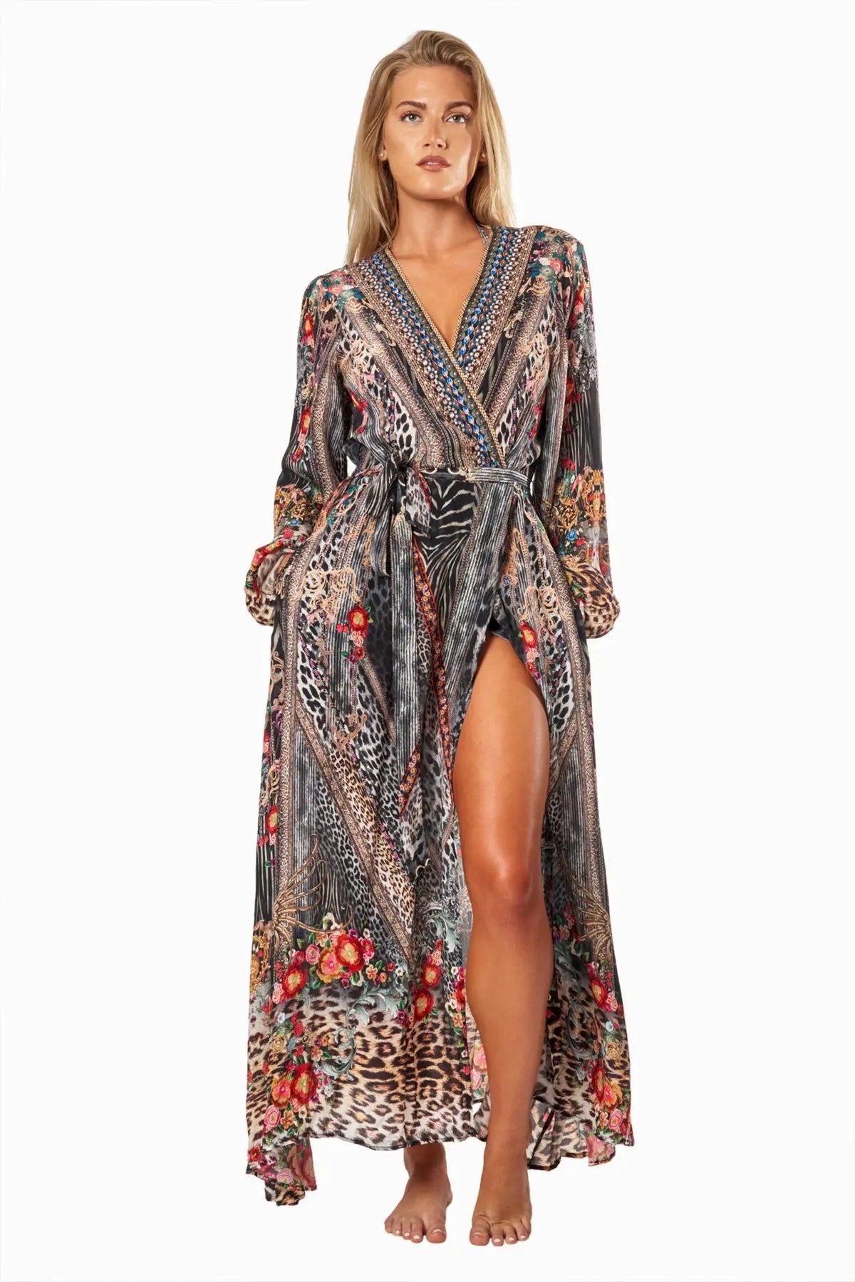 Eclectic Jungle Women's Maxi Wrap Dresses-0