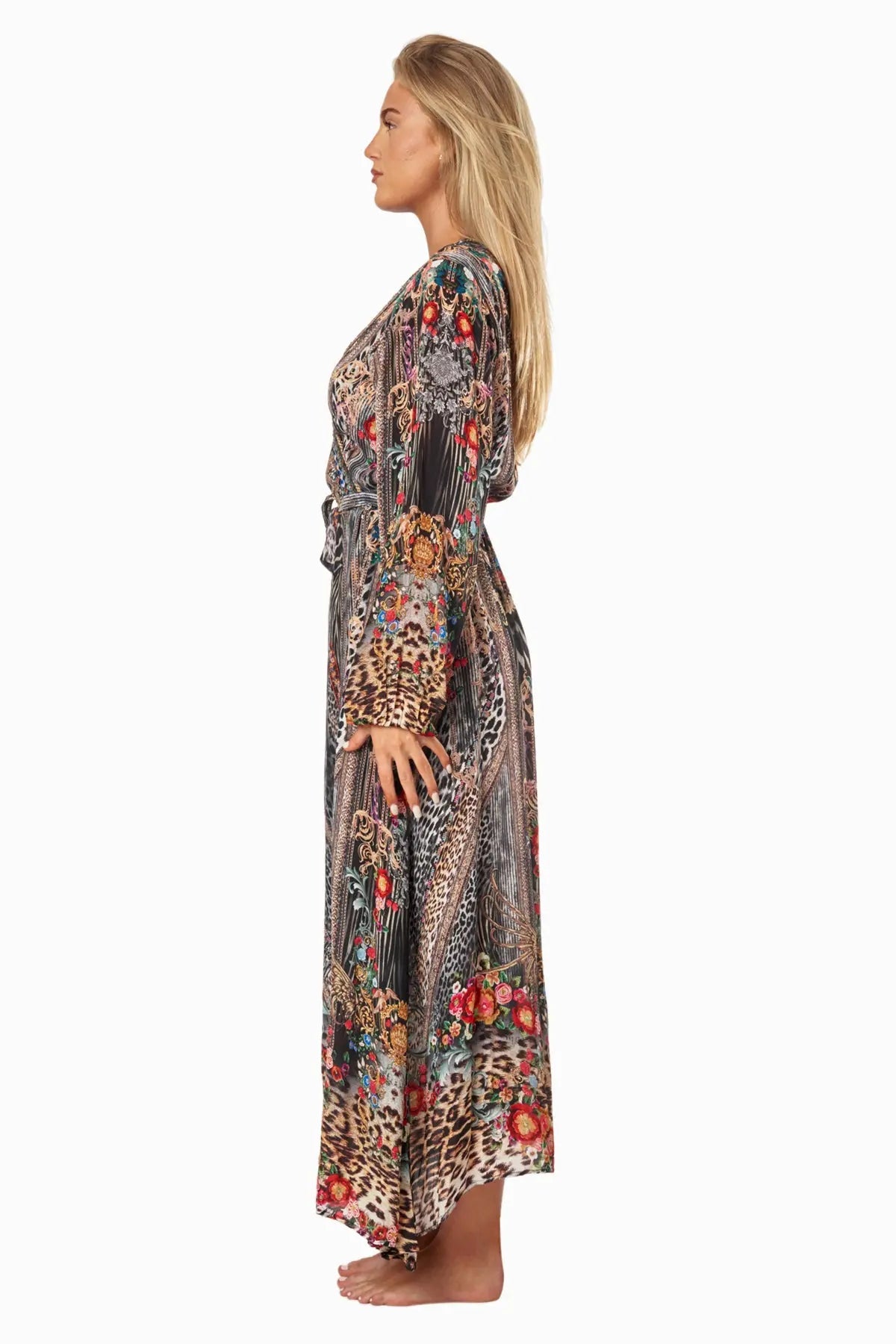 Eclectic Jungle Women's Maxi Wrap Dresses-2