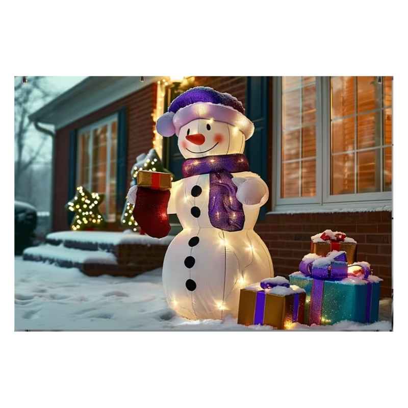 2D Inflatable Snowman Decoration-0