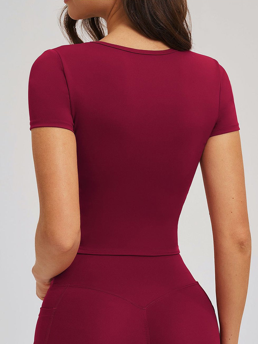 Second Skin Scoop-Neck Tee-2