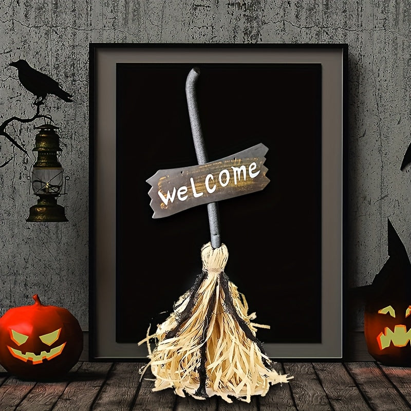 Moving Broom Halloween Decoration-3