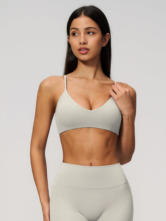 Cream Sculpt V Bra-0