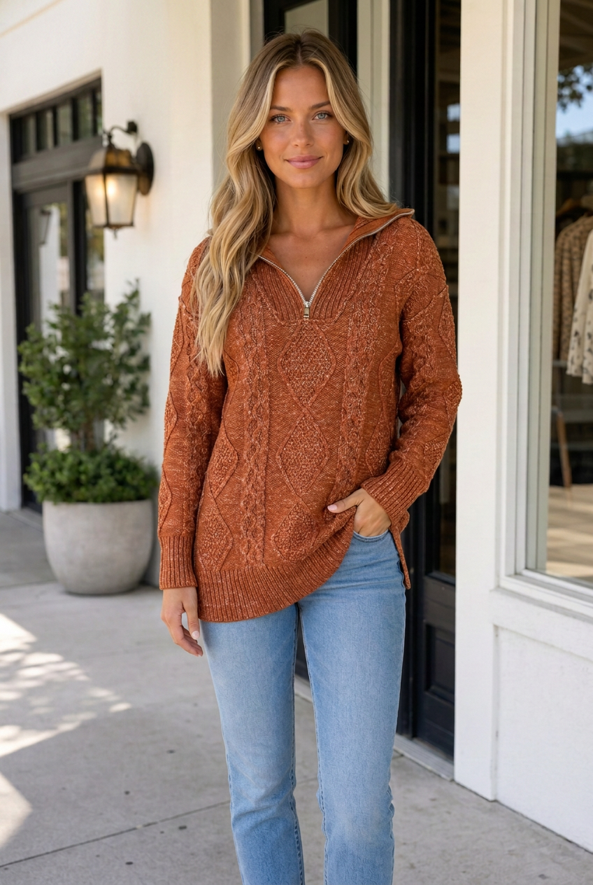 Keith Knit Drop Shoulder Long Sweater