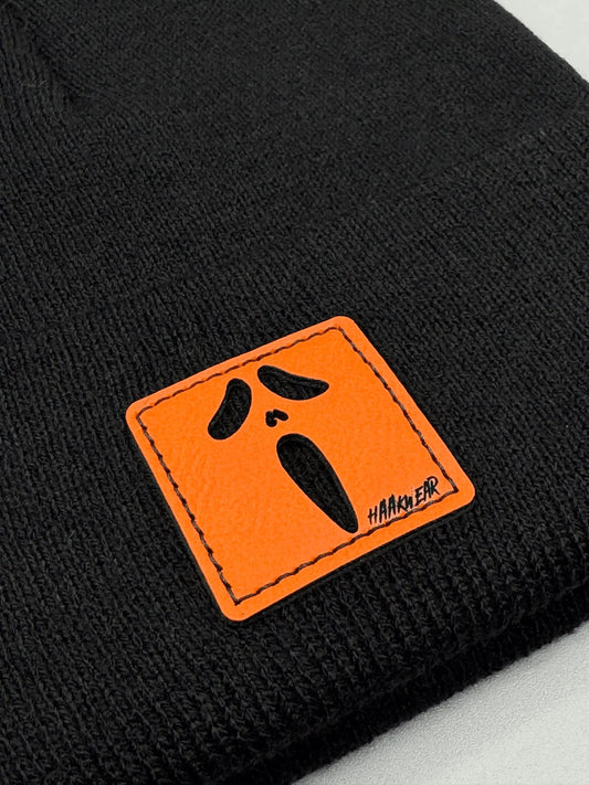 Haakwear Halloween Slasher Beanie | Ghost Patch