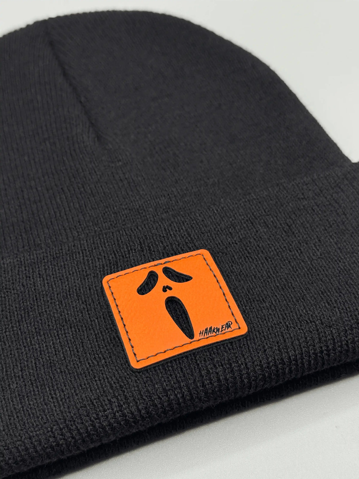 Haakwear Halloween Slasher Beanie | Ghost Patch
