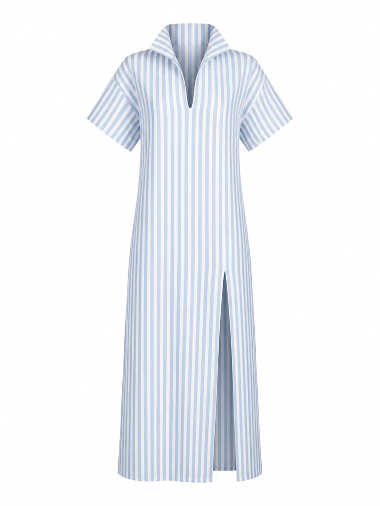 Wanderlust Striped Slit Maxi Dress