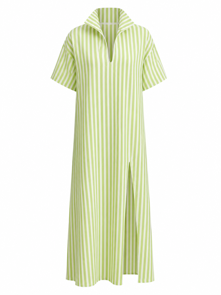 Wanderlust Striped Slit Maxi Dress