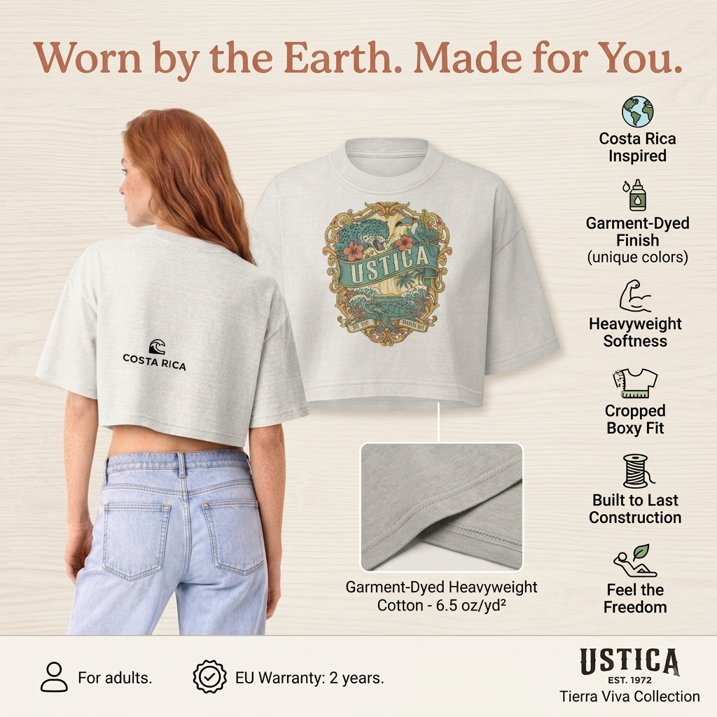 Tierra Viva Crop Tee – USTICA