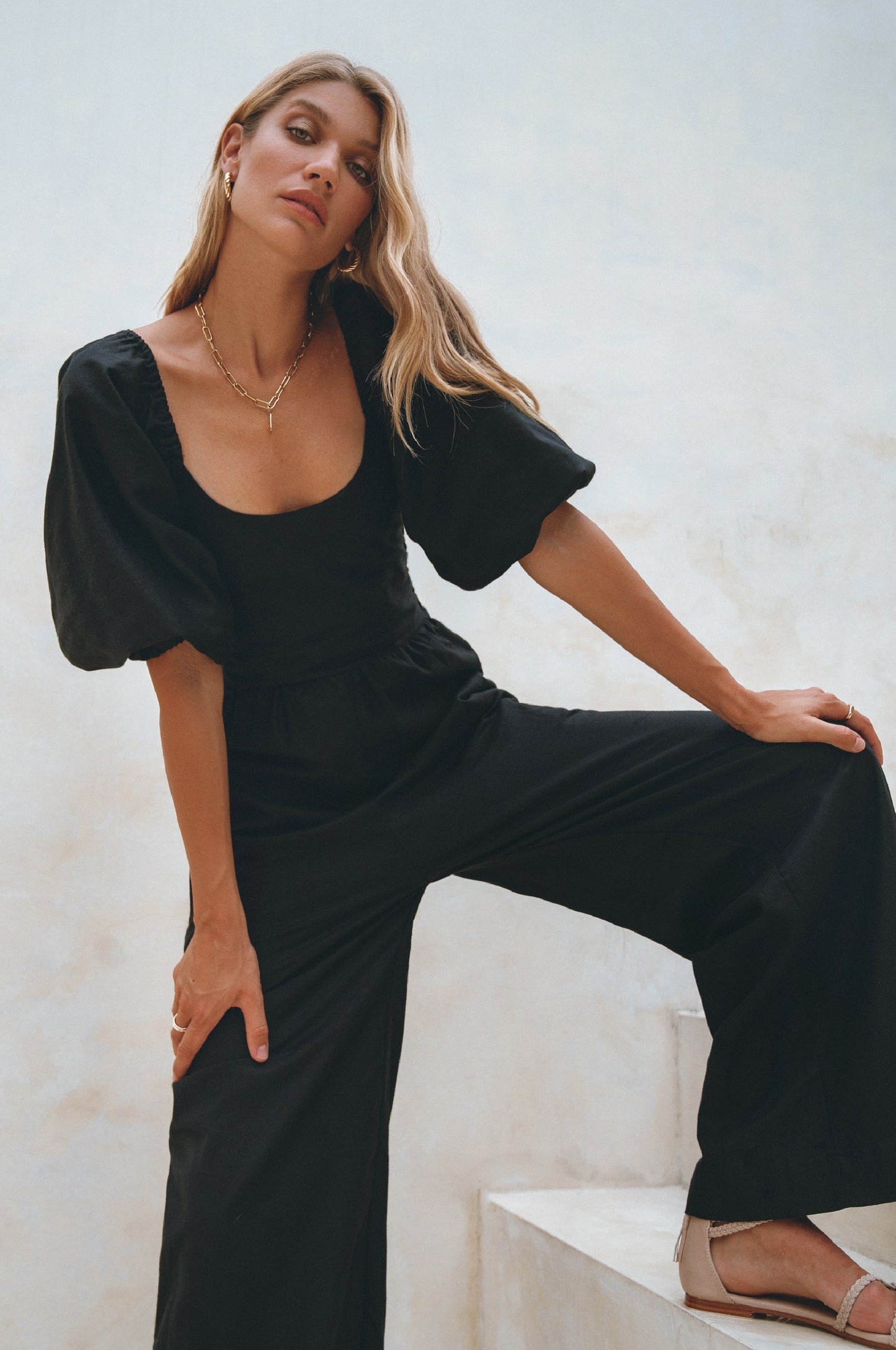 Heaven Bay Linen Jumpsuit-2