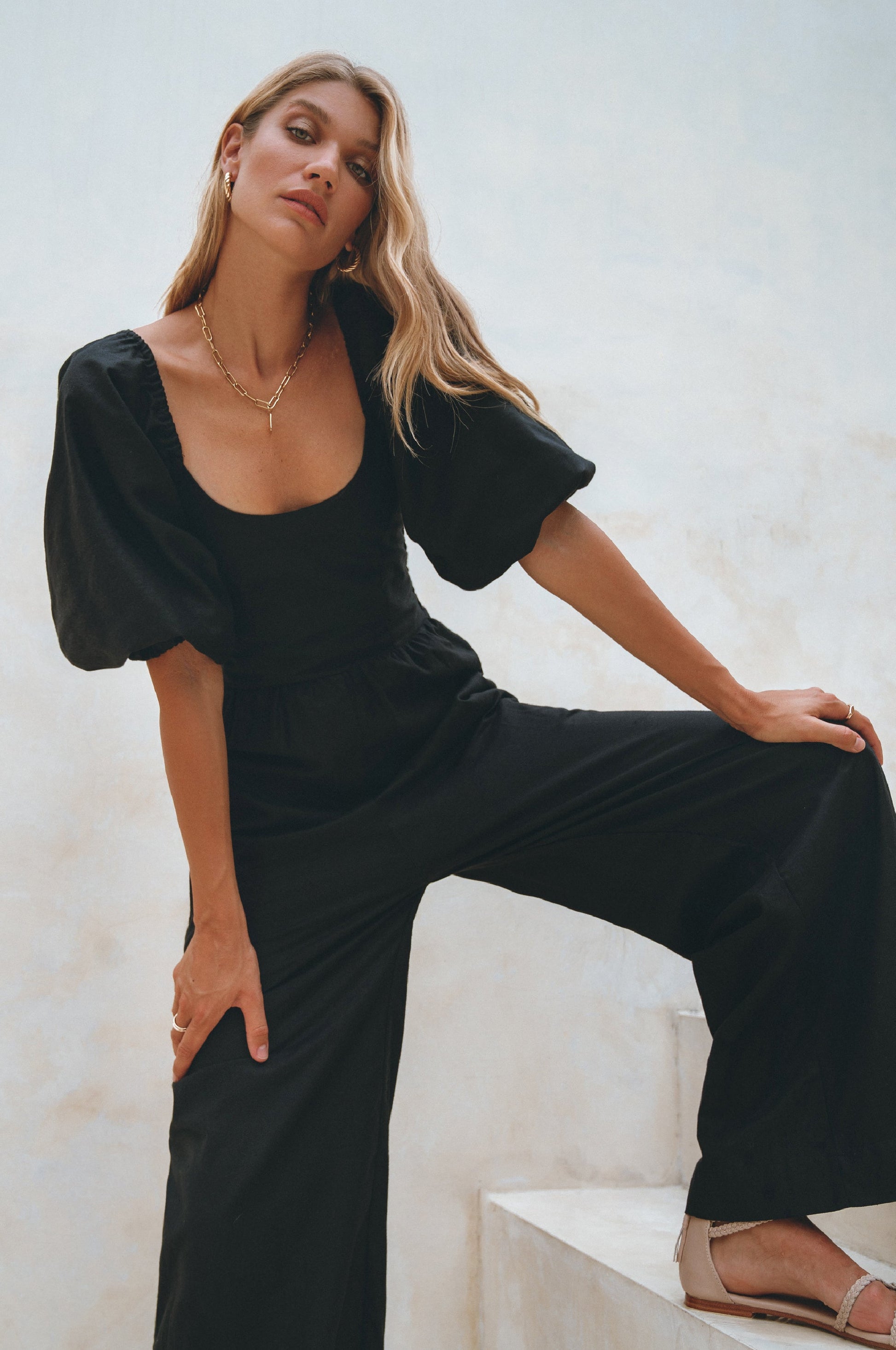 Heaven Bay Linen Jumpsuit-2