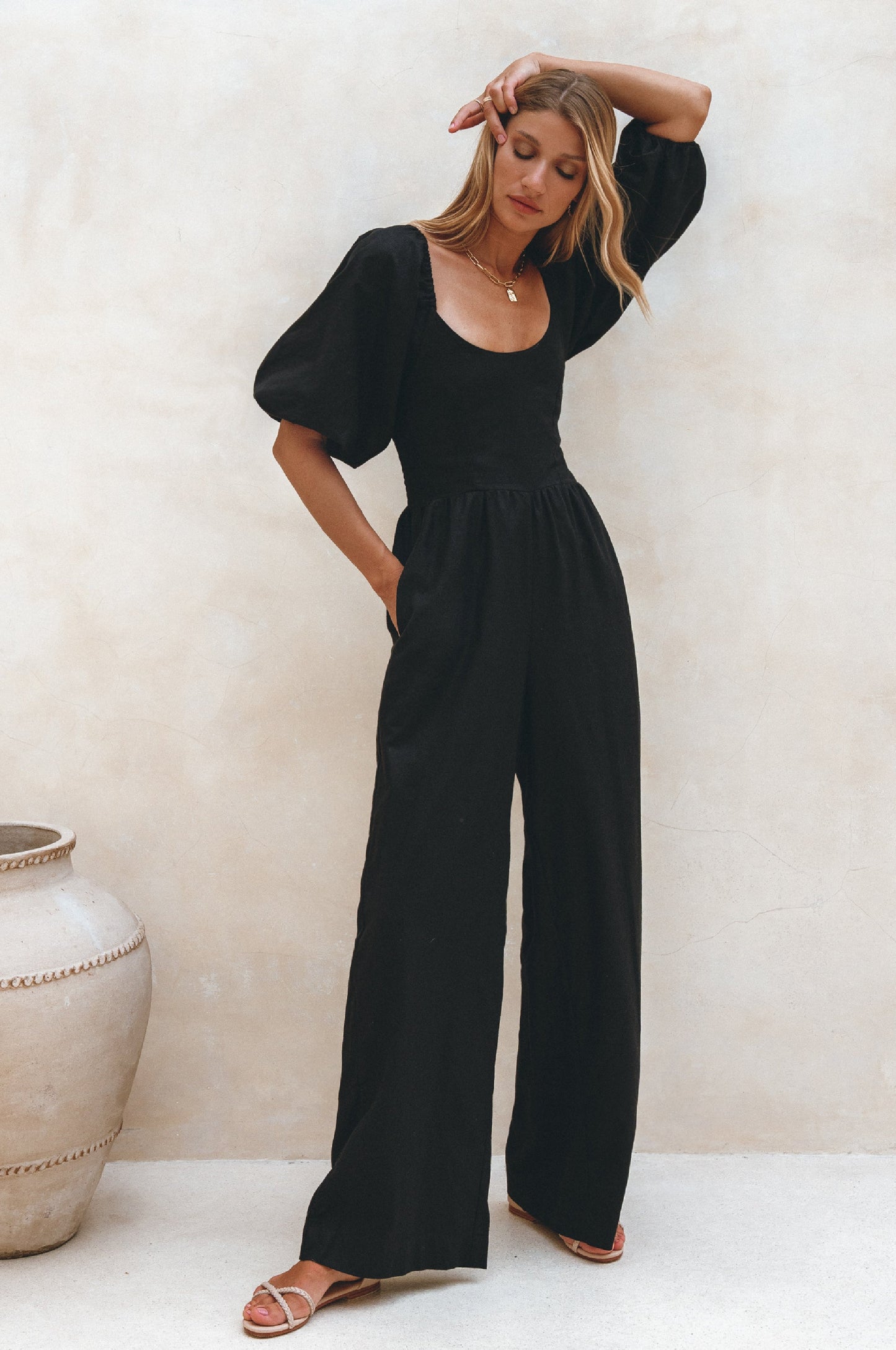 Heaven Bay Linen Jumpsuit-3