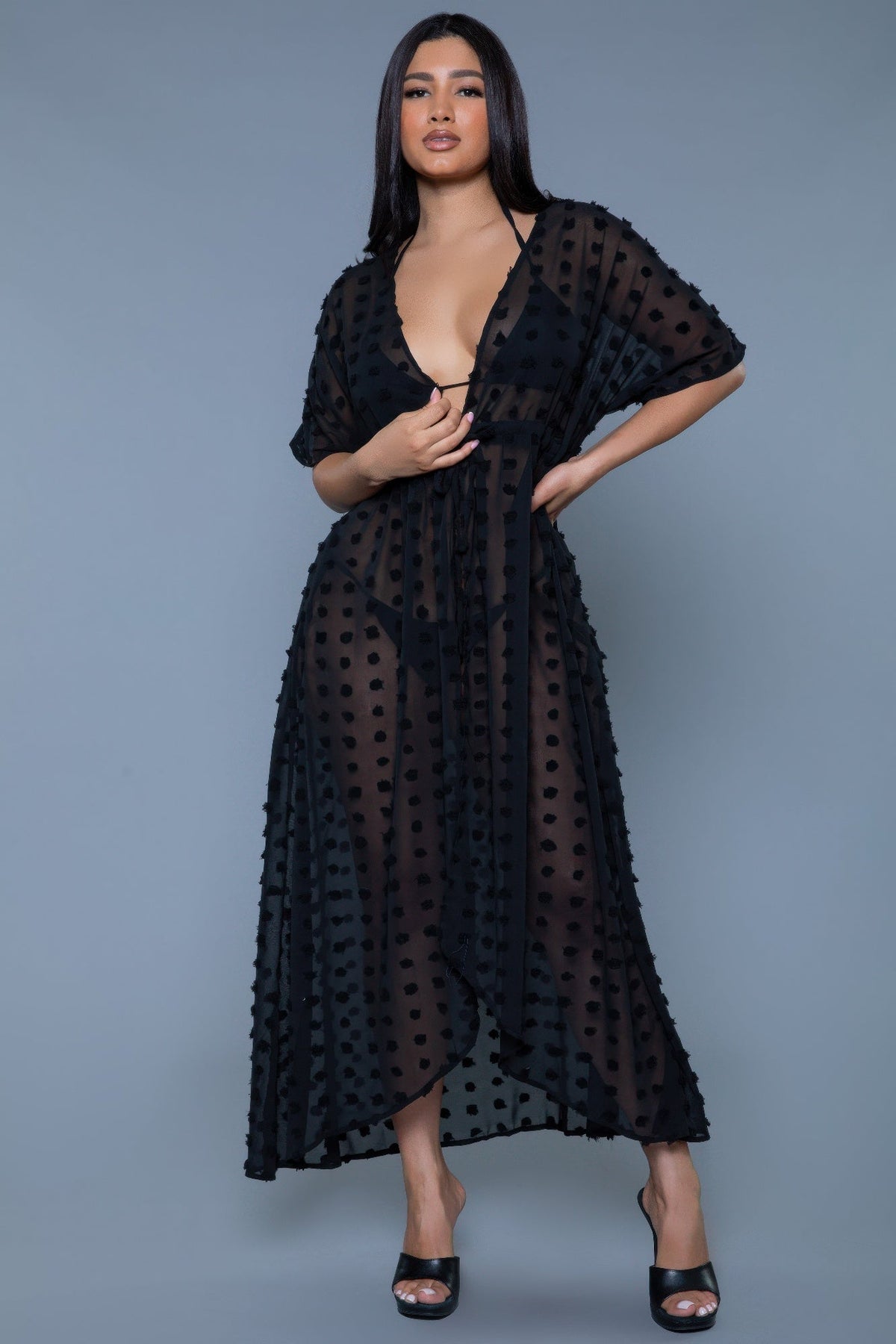 Alice Swiss Dot Cover-Up Maxi Dress