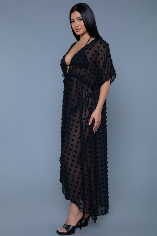 Alice Swiss Dot Cover-Up Maxi Dress