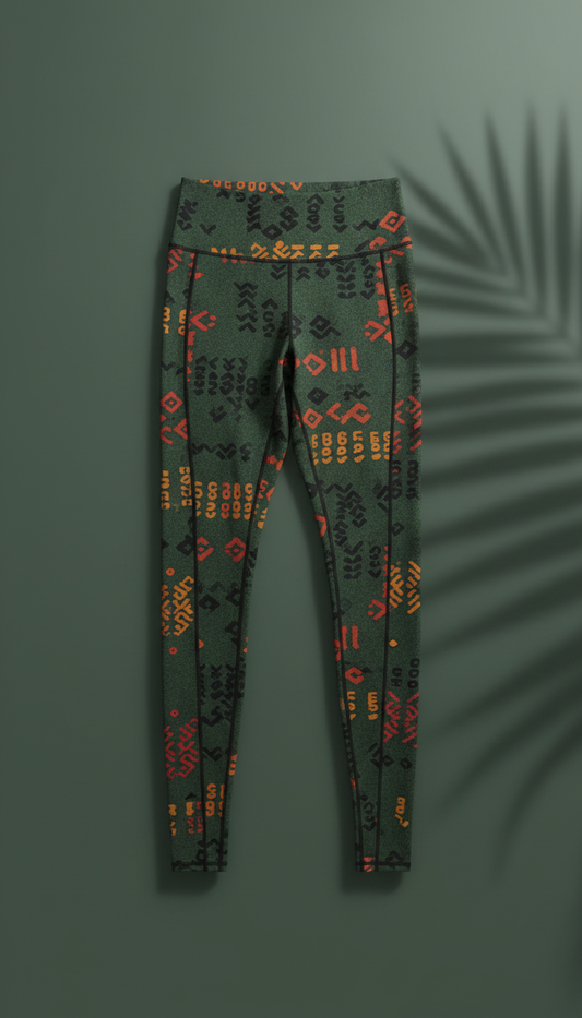 Ceiba Green Yoga Leggings