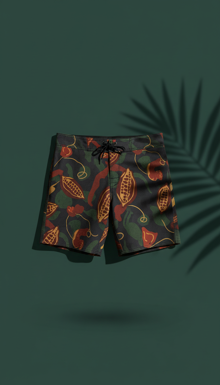 Cacao Bark Board Shorts
