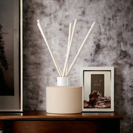 Natural Color Matte Reed Diffuser | Bottle & Reeds Included