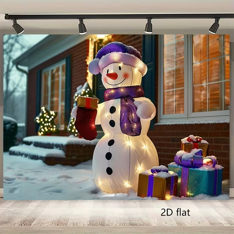 2D Inflatable Snowman Decoration-2