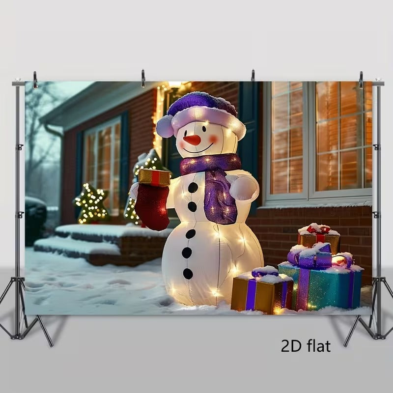 2D Inflatable Snowman Decoration-1