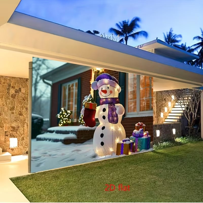 2D Inflatable Snowman Decoration-3