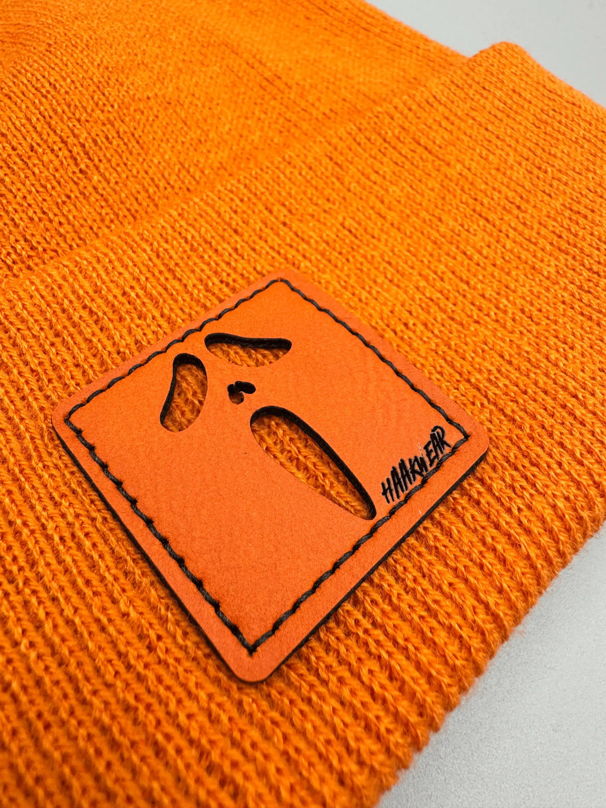 Haakwear Halloween Slasher Beanie | Ghost Patch