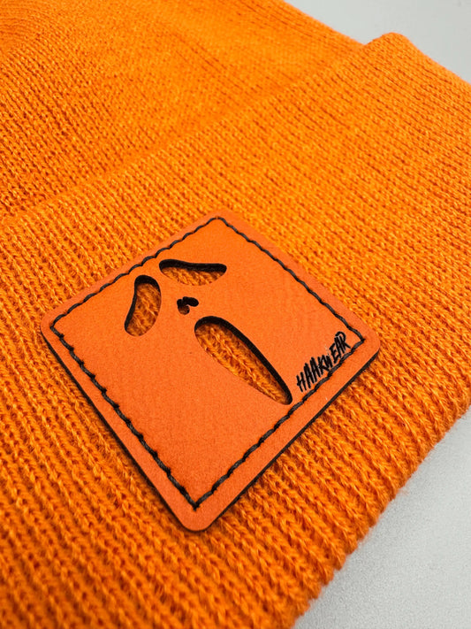 Haakwear Halloween Slasher Beanie | Ghost Patch