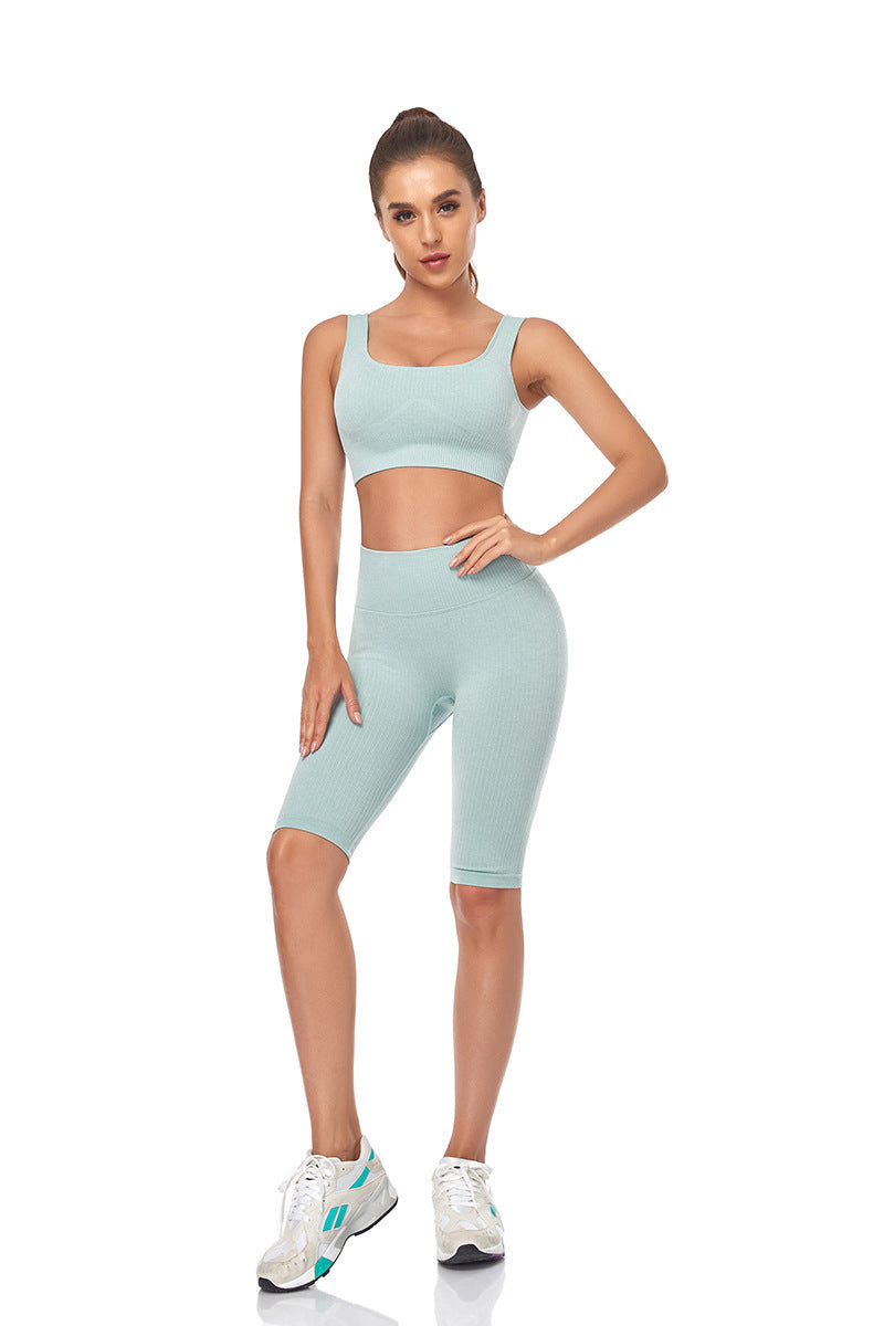 Seamless Yoga Set — Sports Bra & Shorts | Premium Activewear | UStico-4