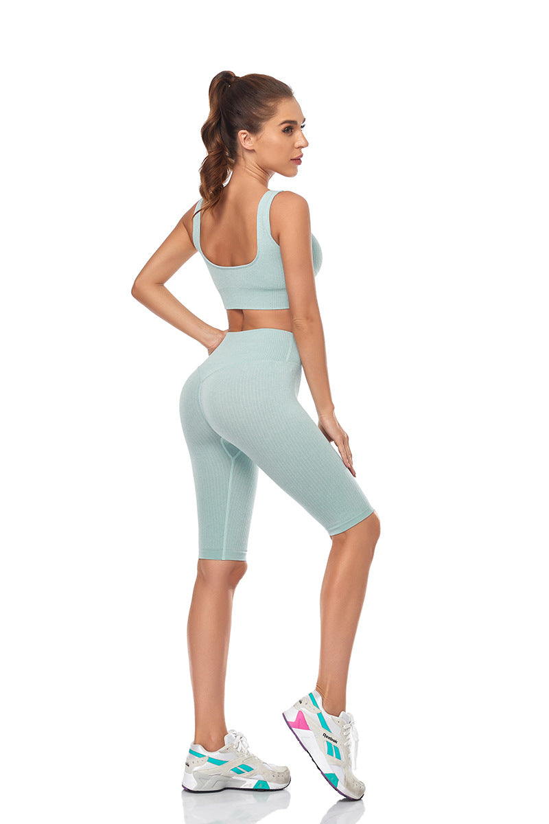 Seamless Yoga Set — Sports Bra & Shorts | Premium Activewear | UStico-3