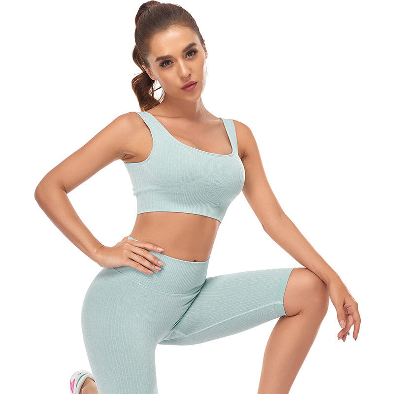 Seamless Yoga Set — Sports Bra & Shorts | Premium Activewear | UStico-0