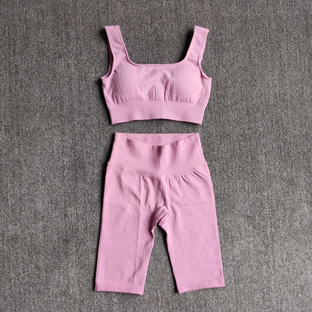 Seamless Yoga Set — Sports Bra & Shorts | Premium Activewear | UStico-7