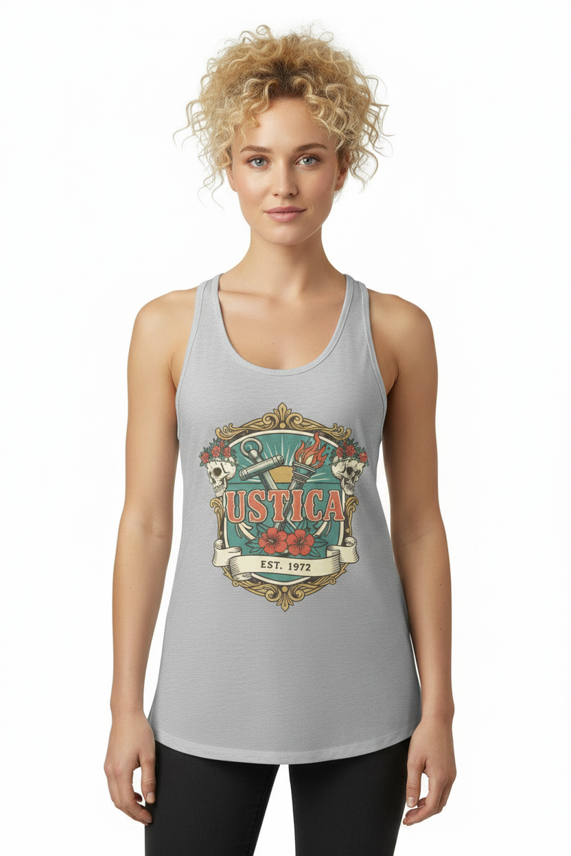 Women’s fitted racerback tank top