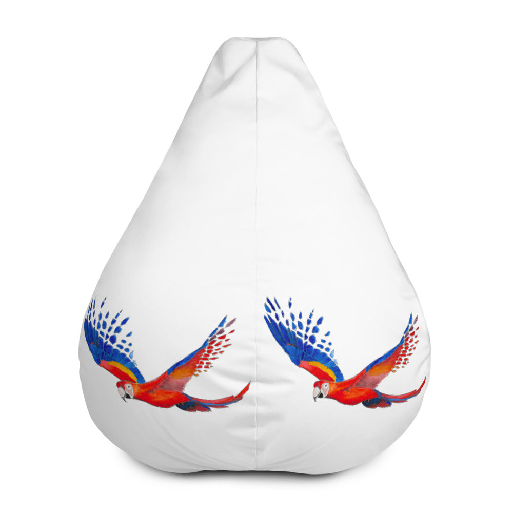 SC Natural Flying Macaw Bean Bag Cover