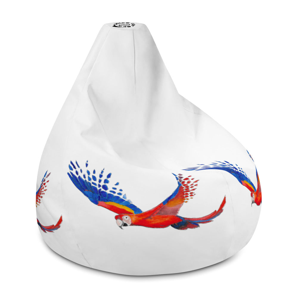 SC Natural Flying Macaw Bean Bag Cover