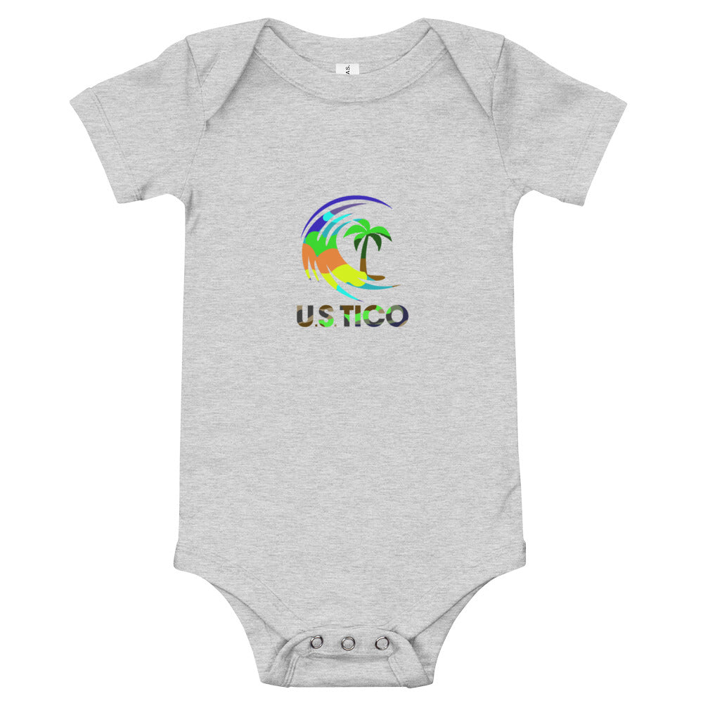 US Tico Baby Short Sleeve One Piece | Soft 100% Cotton Bodysuit | UStico