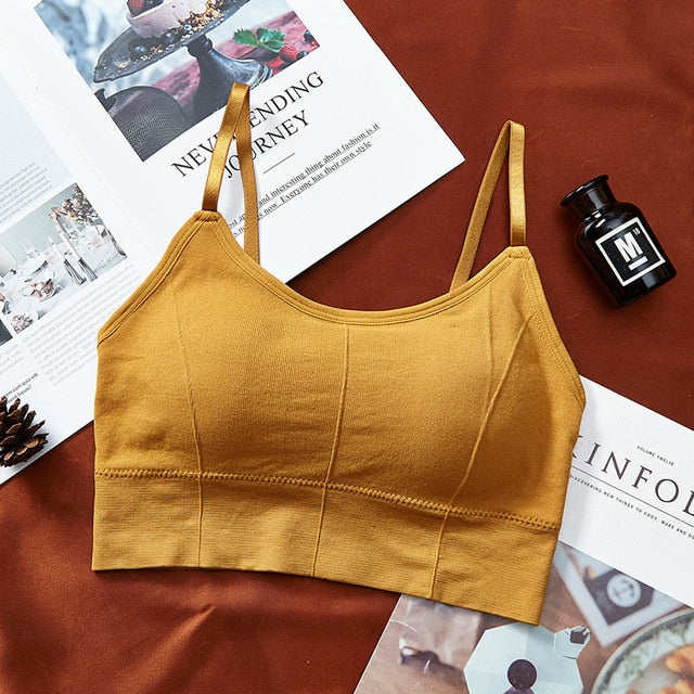 Sports Bra: Breathable Seamless Yoga Bra with Pads