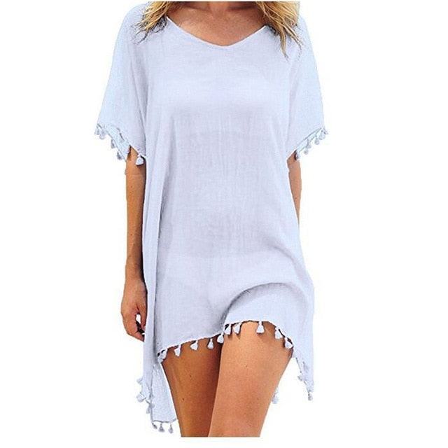 Swimwear Cover Up with Tassels