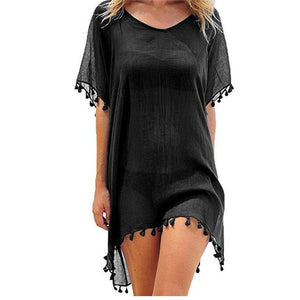 Swimwear Cover Up with Tassels