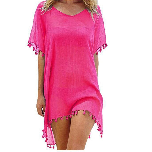 Swimwear Cover Up with Tassels