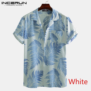 Men’s Short Sleeve Summer Hawaiian Button up