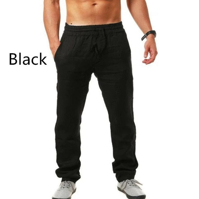 Men's Cotton Linen Thin Breathable Casual pants
