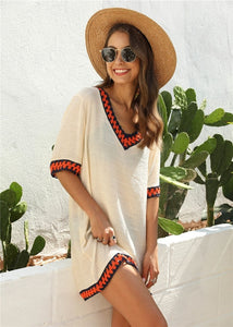 Tunic Cover Up with Crochet Detail